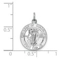 thumbnail image 4 of White Sterling Silver Charm Pendant Themed 22 mm 14, 4 of 4