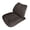 Coffee color, variant on Simple Neat Lumbar Assist Pillow With Smooth Nappa Leather Face For Quick Maintenance And Durability