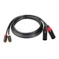 thumbnail image 1 of 1 de 2 conectores a 2 XLR de 1,5 shamjiam Cable macho RCA a 2 XLR, 1 of 9