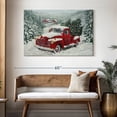 thumbnail image 3 of Elephant Stock Vintage Christmas Wall Art - Horizontal Canvas Wall Art - Living Room Wall Decor - Holiday Canvas - Gray And Brown Decor - 48" x 32", 3 of 8