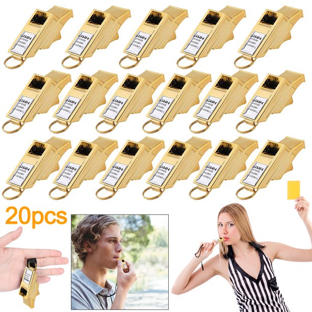 Silbatos Deportivos Extra Fuertes Con Y Nítido (oro Plateado)