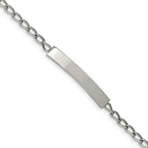 Chisel Stainless Steel Polished Curb Chain 8.5 inch ID Bracelet