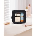 thumbnail image 2 of Bolsa de maquillaje FFPaw pequeña de silicona transparente impermeable para mujer, 2 of 7
