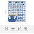 thumbnail image 6 of Dad Gifts Blanket for Dad to My Dad Blanket from Daughter Son Birthday Gifts for Dad Best Dad Ever Gifts Presents for Dad Gift Idea for Father Daddy Men Throw Blanket 60''''X50'''', 6 of 6