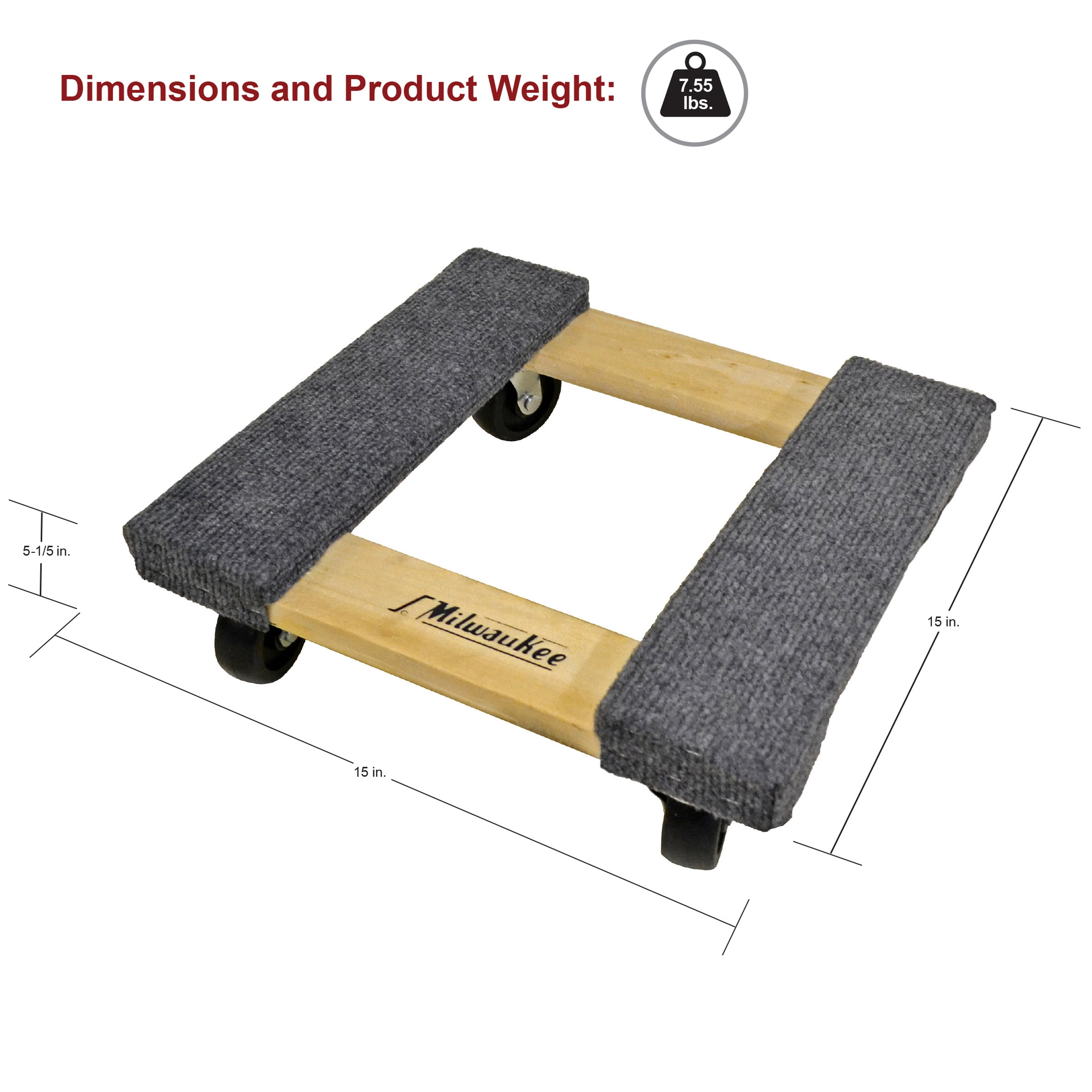 Milwaukee wood furniture dolly
