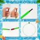 thumbnail image 3 of Juguetes de buceo para piscinas infantiles, aro de buceo, juguetes de piscina para entrenamiento de natación (verde), 3 of 5