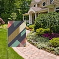 thumbnail image 2 of Yayeee Garden Flag 12" x 18" Double Sided Outdoor Yard Lawn Holiday Decorations, Green Geometric, 2 of 6