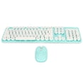 thumbnail image 1 of Wireless Keyboard and Mouse Combo, Plug and Play Wireless Keyboard 2.4G Wireless Pure Color Round Keycaps Punk Low Noise  for Gaming Black Board,Pink Board,Blue Board, 1 of 7