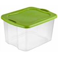 thumbnail image 1 of Sterilite 66L Easy Carry Storage Box- Spicy Lime, 1 of 4