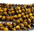 thumbnail image 3 of 10mm Tiger Eye Round Beads Genuine Gemstone Natural Jewelry Making, 3 of 6