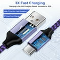 thumbnail image 2 of Type C Charging Cable, GAEF 5 Pack Fast Charging USB A to USB C Charging Cable 6FT, High Speed Data Sync Charger Cable Cord Nylon Braided Cable Compatible for iPhone Samsung Android, Mixed B, 2 of 7