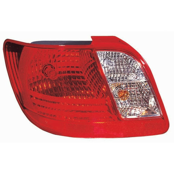 KAI New CAPA Certified Standard Replacement Driver Side Tail Light Assembly, Fits 2006-2011 Kia Rio Sedan