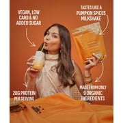 Truvani Vegan Plant Based Pea Protein Powder | Organic | Pumpkin Spice | 20 Servings | Gluten & Dairy Free