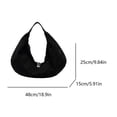 thumbnail image 4 of Bolso Hobo Hombro Mujer Ante Slouchy Con para Viajes, 4 of 9