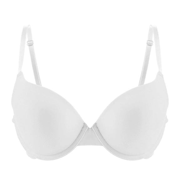 Xdegoge Padded Push Up Bra for Women Underwire T-Shirt Bra for Women Seamless Invisible Plunge Bra with Adjustable Straps Supportive and Flattering Everyday Bras for Small Chest