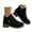 Black, variant on Oyedens Winter Ankle Booties for Women Round Toe Block Ankle Boots Fall Dress Shoes Short Snow Boots