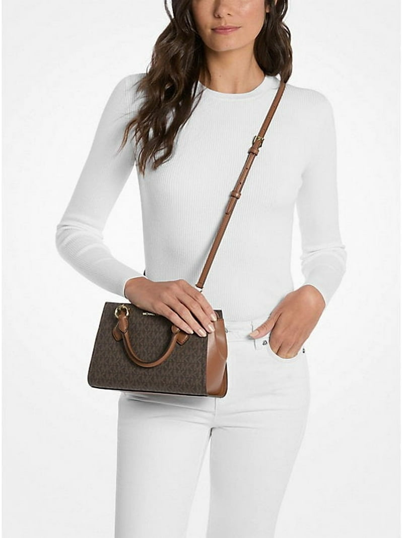 Michael Kors Outlet Marilyn Small Signature Logo Messenger Bag