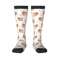 thumbnail image 2 of Lsque Squirrel Giving A Gift Printed Crew Socks Men's Women's LightWeight Thin Casual Calf Socks ,Knee High Socks,Cotton Socks, 2 of 9