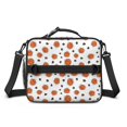 thumbnail image 2 of Basketball and Leopard White Pattern Bento School Insulated Lunch Bag Box with Shoulder Strap and Bottle Holder, 11" X 9.5" X 3.5", 2 of 5