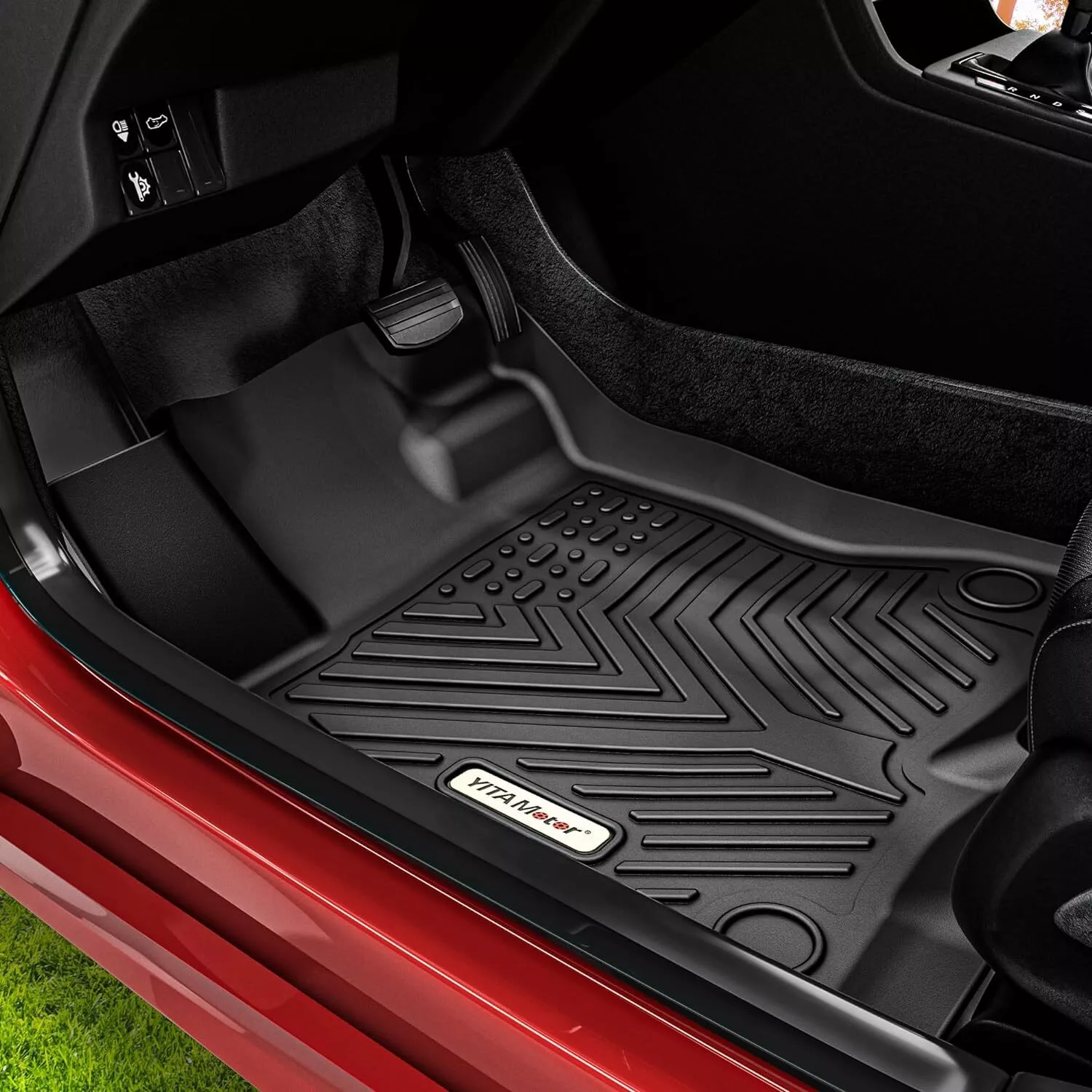 RVNI Floor Mats for 2021 2022 2023 Hyundai Santa Fe 5 Seat Front & Rear Liners All Weather