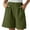 Green, variant on Bloomae Womens Baggy Wide Leg Shorts Loose Comfy Bermuda Shorts Summer Casual Elastic Waist Short Pants Loose Knee Length Shorts with Pockets Navy XXXL
