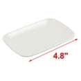 thumbnail image 2 of Unique Bargains Plastic Rectangle Shape Dessert Cake Appetizer Plate White, 2 of 2