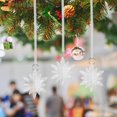 thumbnail image 4 of 3x Adornos de de Navidad, decoración navideña, colgantes transparentes, adornos navideños decorativos para puerta, corona, celebración, pared Flor Macarena Colgantes para colgar árboles, 4 of 8