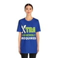 thumbnail image 3 of Funny Amputee T-Shirt “Extra assembly required V1” Humor Crew Neck T-Shirt, 3 of 6