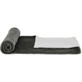 thumbnail image 3 of Soft Micromink Sherpa Blanket - Twin, Charcoal, 3 of 7