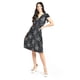 thumbnail image 5 of Vestido flores cintura smock Roman Fashion /Juvenil, 8867-12 (Negro flor) negro M, 5 of 5