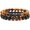 yellow, variant on 2Pcs Matte Volcanic Lava Rock Natural Stone Beads Adjustable Bracelet Essential Oil Diffuser Aromatherapy Bracelet Couple Friendship Energy Yoga Stress Relief Jewelry[f85504]