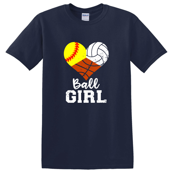 Ball Girl Softball Volleyball Basketball Girl T-shirt