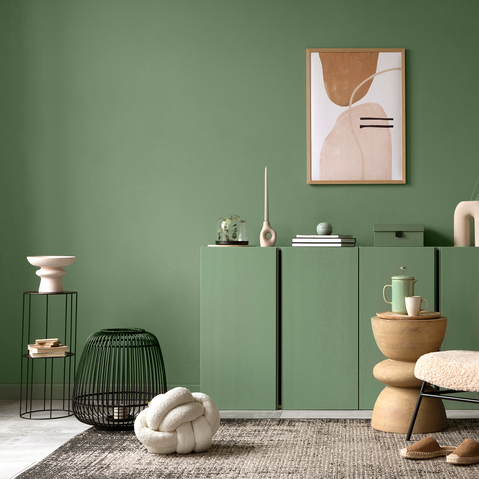 VaryPaper 32"x118" Solid Green Peel And Stick Wallpaper Green Contact Paper Removable Self Adhesive Vinyl Wallpaper For Bedroom Waterproof Decorative Contact Paper For Cabinets Shelves Drawers Table