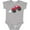 AC-Heather Grey, variant on Inktastic Red Monster Truck Action Boys or Girls Baby Bodysuit
