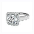 thumbnail image 2 of Filigree Halo Engagement Bridal Ring For Women's 1.8 Ct Diamond 14K White Gold Over, 2 of 2