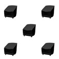 thumbnail image 2 of Wweixi 1/2/3/5 Polyester Dust And Sun Protection For Garden Chair Waterproof And Easy To Clean Chair black 210D:64*64*70/120 5PCS, 2 of 6