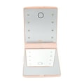 thumbnail image 2 of Lighted Makeup Mirror LED Double Sided Portable Foldable Sensitive Touch Cosmetic Mirror for Daily Life Pink, 2 of 15