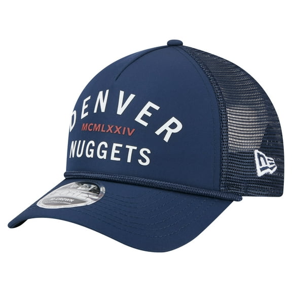 Men's-New Era  Navy Denver Nuggets Minimalist 9FORTY M-Crown Adjustable Hat