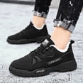 thumbnail image 2 of Xiaoxatg Men's Casual Shoes Winter Style Comfortable Warm Work Footwear for Everyday Use 8 Black, 2 of 9