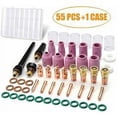 thumbnail image 2 of Kit de 55 accesorios para soldadura TIG con cubierta de vidrio de alúmina resistente y malla superior para WP-17/18/26., 2 of 5