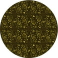 thumbnail image 1 of Ahgly Company Indoor Round Patterned Oak Brown Area Rugs, 7' Round, 1 of 1