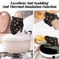 thumbnail image 3 of Red white flowers Oven Mitts Heat Resistant, Soft Lining Silicone Mini Oven Mitts with HangingLoop, Kitchen Oven Gloves Heat Resistant 500℉ for Cooking Baking Microwave, 3 of 7