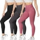 thumbnail image 3 of VALANDY Leggings de cintura alta para mujer, elásticos, control de barriga, entrenamiento, correr, yoga, pantalones Reg y talla grande, 3 of 4