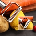 thumbnail image 3 of Pelador de frutas 2 en 1, rallador de zanahorias de doble cabeza, herramienta de cocina casera fácil de limpiar, 3 of 6