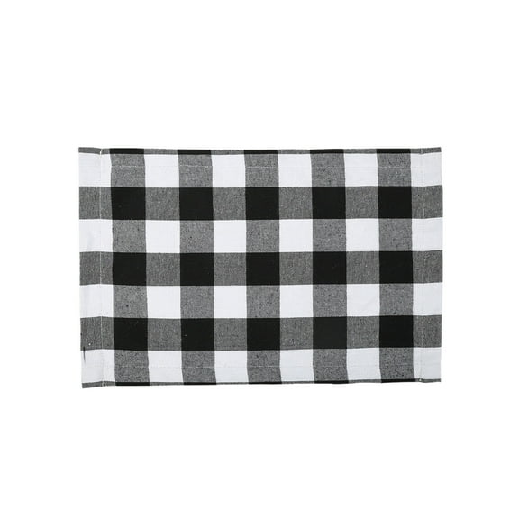 Wovilon Christmas Plaid Placemats Polyester Reversible Red And Check Place Mats Christmas Dining Table Decorations Coffee Mats Kitchen Table Mats