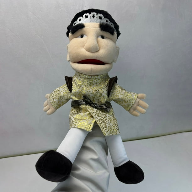 sml Puppet Soft Plush Toy Hand Puppet for Play House, Mischievous Funny Puppets Toy with Working Mouth,Kid's Gift for Birthday Christmas Halloween Party Jeffy Puppets