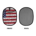 thumbnail image 2 of Pofeuu America Flag Glitter Print Silicone Pot Mat Mitten With Hanging Loop Heat Resistant Oven Mitts Non-Slip Bbq Baking Smoking Potholders, 2 of 7