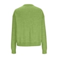thumbnail image 3 of Fashion Sweater Cardigans for Women Fall Casual Lightweight Irregular Button Up Knit Plain Sweater Jacket Coats (Medium, Green), 3 of 6
