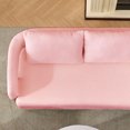 thumbnail image 6 of 51" Small Sofa Couch Comfy Modern Teddy Upholstered 2-Seater Love Seats for Apartment,Bedroom,Office,Pink, 6 of 8