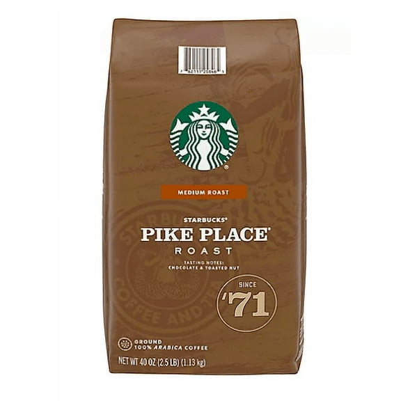 Starbucks Pike Place Medium Roast Ground Coffee (40 oz.)